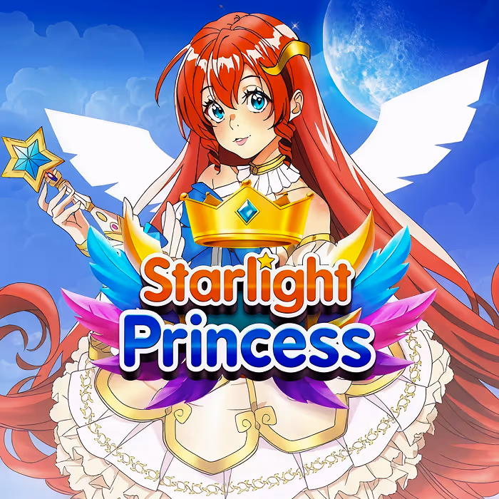 Starlight Princess slot offering anime-inspired graphics with tumbling features and magical multiplier potential up to 500x